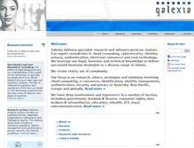 Tablet Screenshot of galexia.com